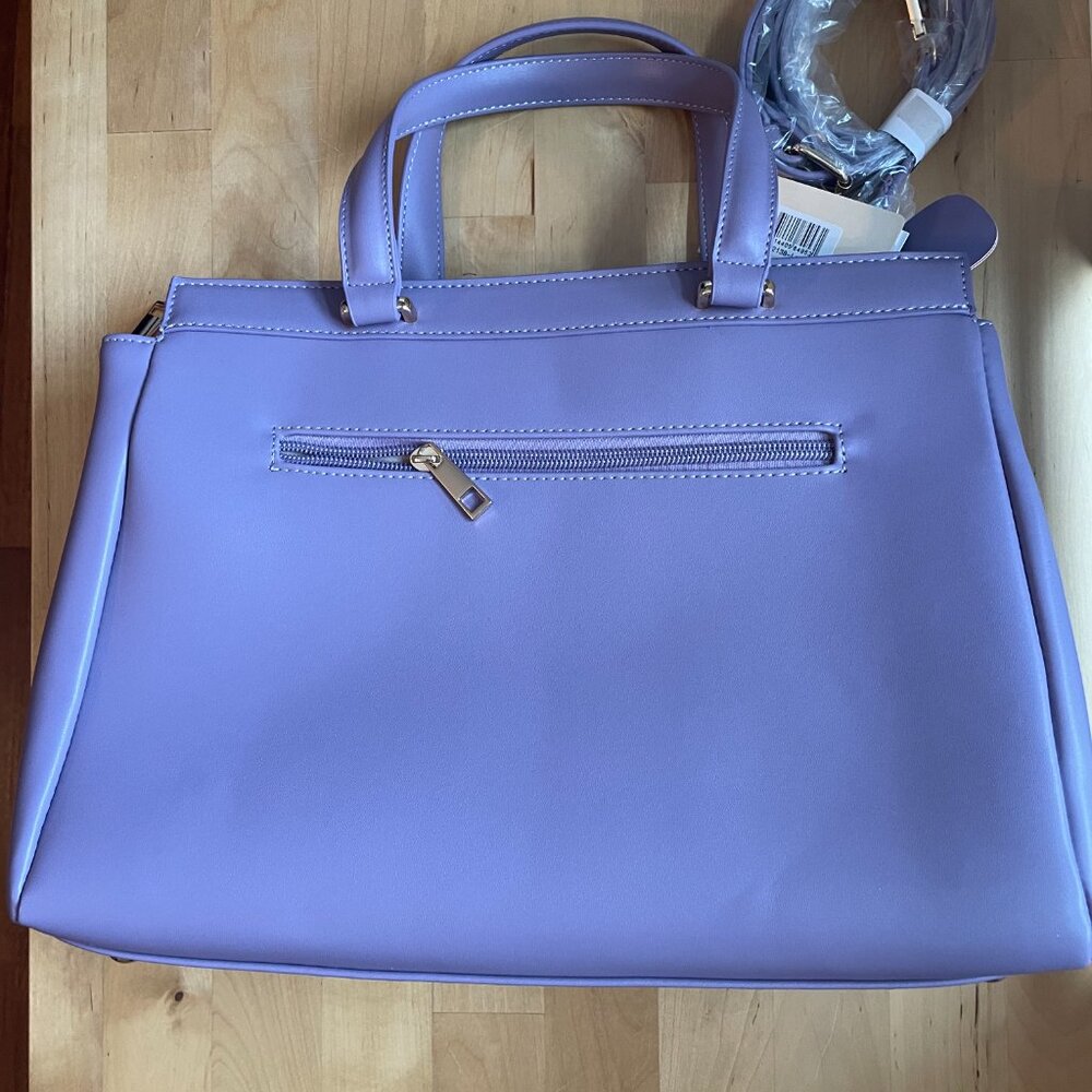 Purple floral purse - vegan leather - Picture 2 of 8